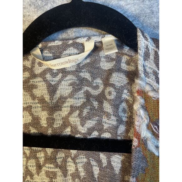 Soft Surrounding VISCOSE/ WOOL Asymmetrical Cardigan Sz SMALL- MEDIUM BOHO - Picture 5 of 10